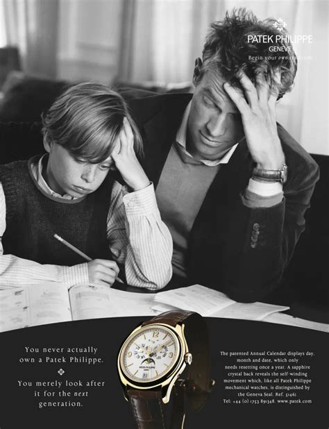 patek philippe watch advertising